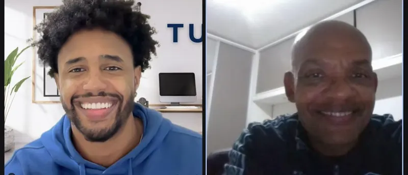 Aluno da TUFE em aula ao vivo